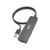 4X USB 3.0 Hub 1,5 méter hosszú kábellel Inkax DST-02 fekete