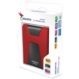 ADATA HD650 Külső HDD 2TB USB 3.0 Piros