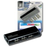 Aten 4 port mini USB 2.0 (UH284Q9-A7) - USB Elosztó
