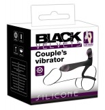 Black Velvets Black Velvet - akkus, 2in1 párvibátor és péniszgyűrű (fekete)