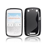 Blackberry 9360, TPU szilikon tok, S-line, fekete (56497) - Telefontok