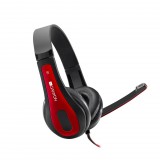 Canyon CNS-CHSC1BR PC Headset fekete-piros (CNS-CHSC1BR) - Fejhallgató