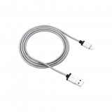 Canyon CNS-MFIC3DG USB-Lightning fonott burkolatú kábel ezüstszínű (CNS-MFIC3DG) - Adatkábel