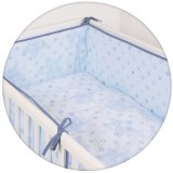 Ceba Baby Ceba ágynemű huzat rácsvédővel 100x135 60x40cm csillag kék lux