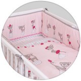 Ceba Baby Ceba ágynemű huzat rácsvédővel 100x135 60x40cm macskák pink