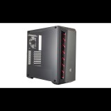 Cooler Master MasterBox MB510L táp nélküli ablakos ház fekete (piros díszítéssel) (MCB-B510L-KANN-S00) (MCB-B510L-KANN-S00) - Számítógépház