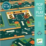 Djeco Autópálya - Óriás puzzle 21 db - Roads - DJ07162