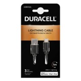 Duracell USB - Lightning kábel 1m fekete (USB5012A) (USB5012A) - Adatkábel
