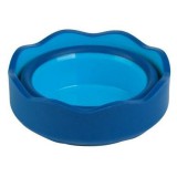 Ecsettál, műanyag, FABER-CASTELL Click&Go, kék (TFC181510)