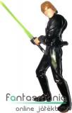 Eredeti, licencelt termék Star Wars figura - 10cm-es Jedi Luke Skywalker figura fekete ruhában, mérges arccal és zöld karddal,csomagolás nélkül forgalmazott új termék