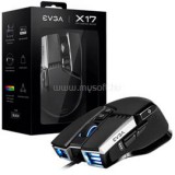 eVGA Mouse X17 Gaming egér - RGB - Fekete (903-W1-17BK-K3)