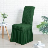 Forcheer SzékSzoknya teljes székre (seersucker, zöld)