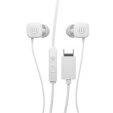 Fülhallgató, mikrofonnal, USB-C, MAXELL Square+, fehér (MXFSQW)