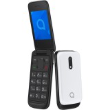Gegeszoft Alcatel 2057D nagygombos, kártyafüggetlen kinyitható mobiltelefon fehér