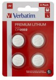 Gombelem, CR2032, 4 db, VERBATIM Premium (VECR20324)