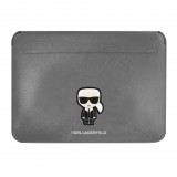 Karl Lagerfeld laptop táska ezüst 14″ KLCS14PISFG (125715) - Notebook Táska