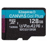 Kingston 128GB microSDXC Canvas Go! Plus 170R A2 U3 V30 Card adapter nélkül (SDCG3/128GBSP) - Memóriakártya