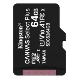 Kingston 64GB microSDXC Canvas Select Plus 100R A1 C10 Card adapter nélkül (SDCS2/64GBSP) - Memóriakártya