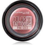 Maybelline Color Tattoo Color Tattoo 24 HR géles szemfestékek árnyalat 65 Pink Gold 4 g