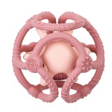 Nattou rágóka szilikon labda szett 2db pink-világosrózsaszín