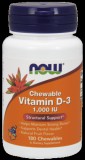 NOW Foods Vitamin D-3 1000IU Chewable (180 rágótabletta)