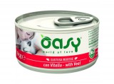 Oasy Cat Konzerv Tasty Mousse Veal 85g