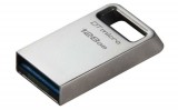 Pendrive, 128GB, USB 3.2, 200MB, fém, KINGSTON DT Micro Gen2 (UK128MG2)