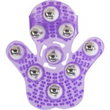 PowerBullet Roller Balls Massager - masszírozó kézfeltét (lila)