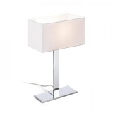 Rendl Light PLAZA M asztali lámpa fehér króm 230V E27 42W