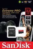 Sandisk EXTREME PRO MICRO SDHC 32GB + ADAPTER CLASS 10 UHS-I U3 A1 V30 100/90 MB/S