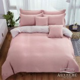 Sendia 3 részes ágyneműhuzat garnitúra, ágyneműhuzat szett, pamut ágynemű, pasztell Rózsaszín ágynemű