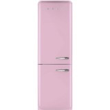SMEG FAB32LPK5 szabadonálló alulfagyasztós kombinált retro hűtőszekrény - rózsaszín - balos