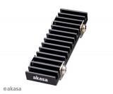 SSD hűtő Akasa Gecko Pro M.2 hűtőborda Fekete