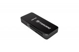 Transcend USB3.0 SD/microSD fekete kártyaolvasó