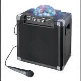 Trust Fiesta Disco vezeték nélküli hangfal mikrofonnal party fényekkel fekete (21405) (21405) - Hangszóró