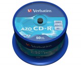 Verbatim CD-R 52X Lemez, Crystal Azo Réteg - Cake (50)