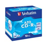 Verbatim Crystal Azo CD-R 52x Jewel Case (10) /43327/