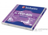 Verbatim DVD+R 8,5 GB, 8x, kétrétegű lemez "Double Layer", normál tokban