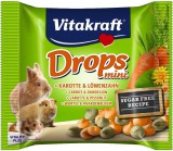 Vitakraft Mini Drops jutalomfalat sárgarépával és gyermekláncfűvel 40 g