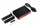 WI-TEK PoE switch, 8+2 portos Full Gigabit, 10/100/1000Mbps