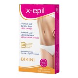 X-Epil - használatra kész prémium gélgyantacsík 12db - bikini/hónalj