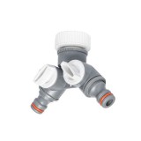 1"-3/4" Y elágazó elzárható WHITE LINE