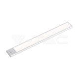 1.5W LED Bútorvilágító, mozgásérzékelővel, ezüst színű 4000K IP20