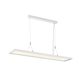 1 ágú függeszték, 120x26cm, 4000K természetes fehér, 5000 lm, CRI 80, 80°, UGR 19, SLV Worklight 1005396