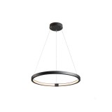 1 ágú függeszték, 60cm átmérő, fekete, 3000K/4000K CCT kapcsolóval, 1400 lm, CRI 95, SLV One 60 1002909