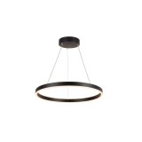 1 ágú függeszték, 60cm átmérő, lefelé és felfelé világít, fekete, 2700K/3000K CCT kapcsolóval, 820 lm, CRI 90, 130°, SLV One 60 1004759