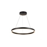 1 ágú függeszték, 60cm átmérő, lefelé és felfelé világít, fekete, 3000K/4000K CCT kapcsolóval, 800 lm, CRI 90, 130°, SLV One 60 1004761