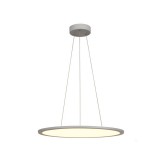 1 ágú függeszték, 60cm átmérő, szürke, 4000K természetes fehér, 3350 lm, CRI 90, 110°, UGR 22, SLV Panel 1003047