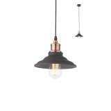 1 ágú függeszték, fekete, E27, Redo Smarterlight Spinner 01-1292