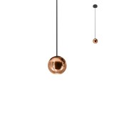 1 ágú függeszték, rosegold, 3000K melegfehér, beépített LED, 270 lm, Redo Obo 01-2358